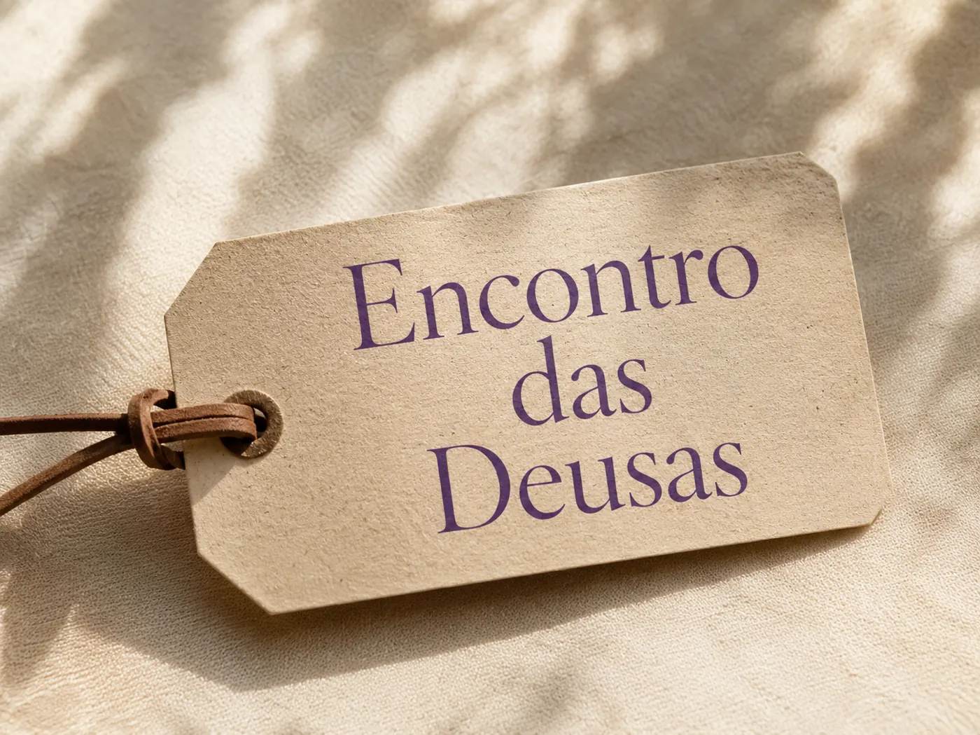 Etiqueta com o nome Encontro das Deusas